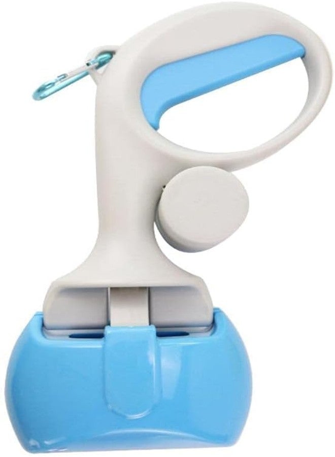 KittuPet مجموعة مجارف فضلات الحيوانات الأليفة من KittuPet، مجرفة فضلات الكلاب، مجرفة فضلات مع موزع أكياس فضلات، زناد سهل الضغط ونابض عالي الشد، لفضلات الكلاب والقطط (قد يختلف اللون) - Image 1